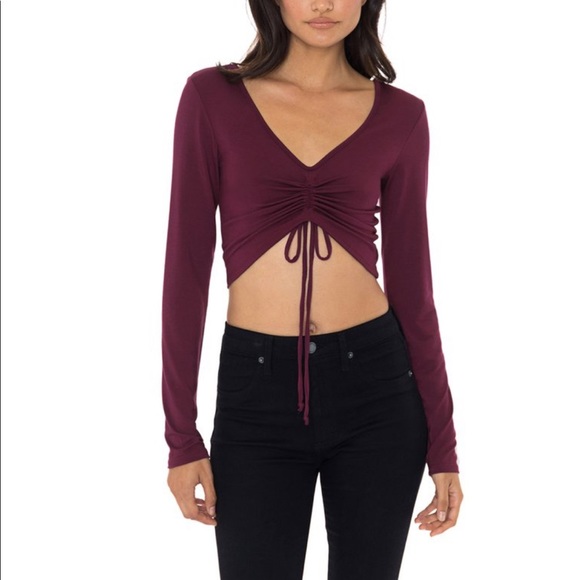 Cinched Navy Blue Longsleeve - Picture 5 of 5